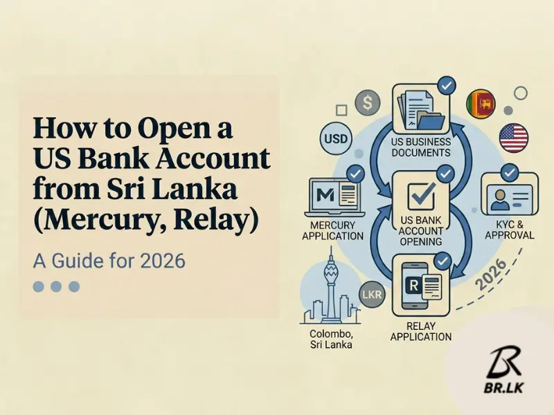 How to Open a US Bank Account from Sri Lanka (Mercury, Relay) 