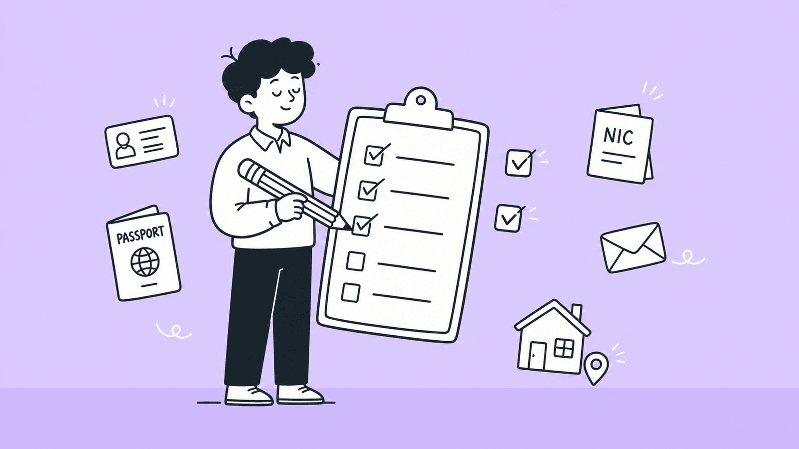 Checklist of documents needed for business registration in Sri Lanka including NIC, address proof and director details