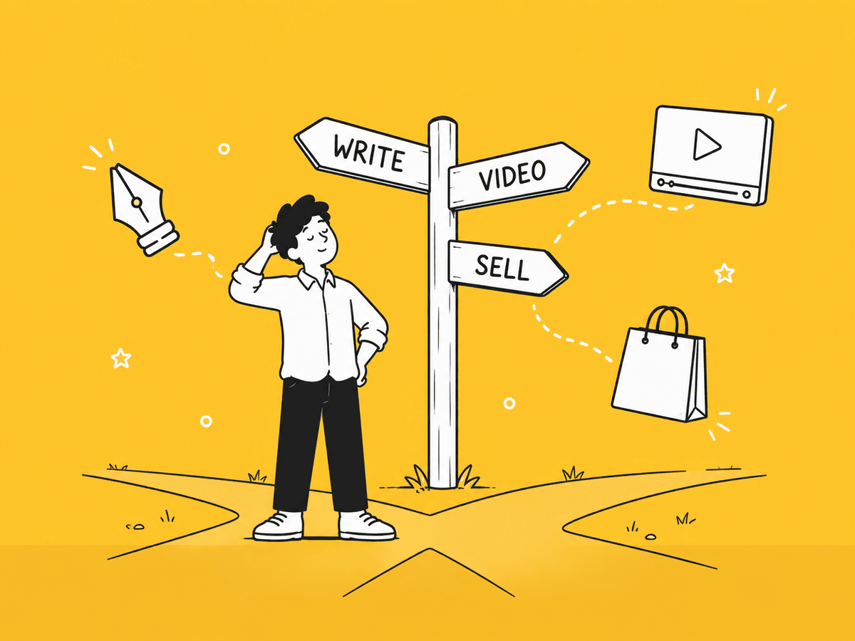 Illustration of choosing the best online business idea for your skills in Sri Lanka