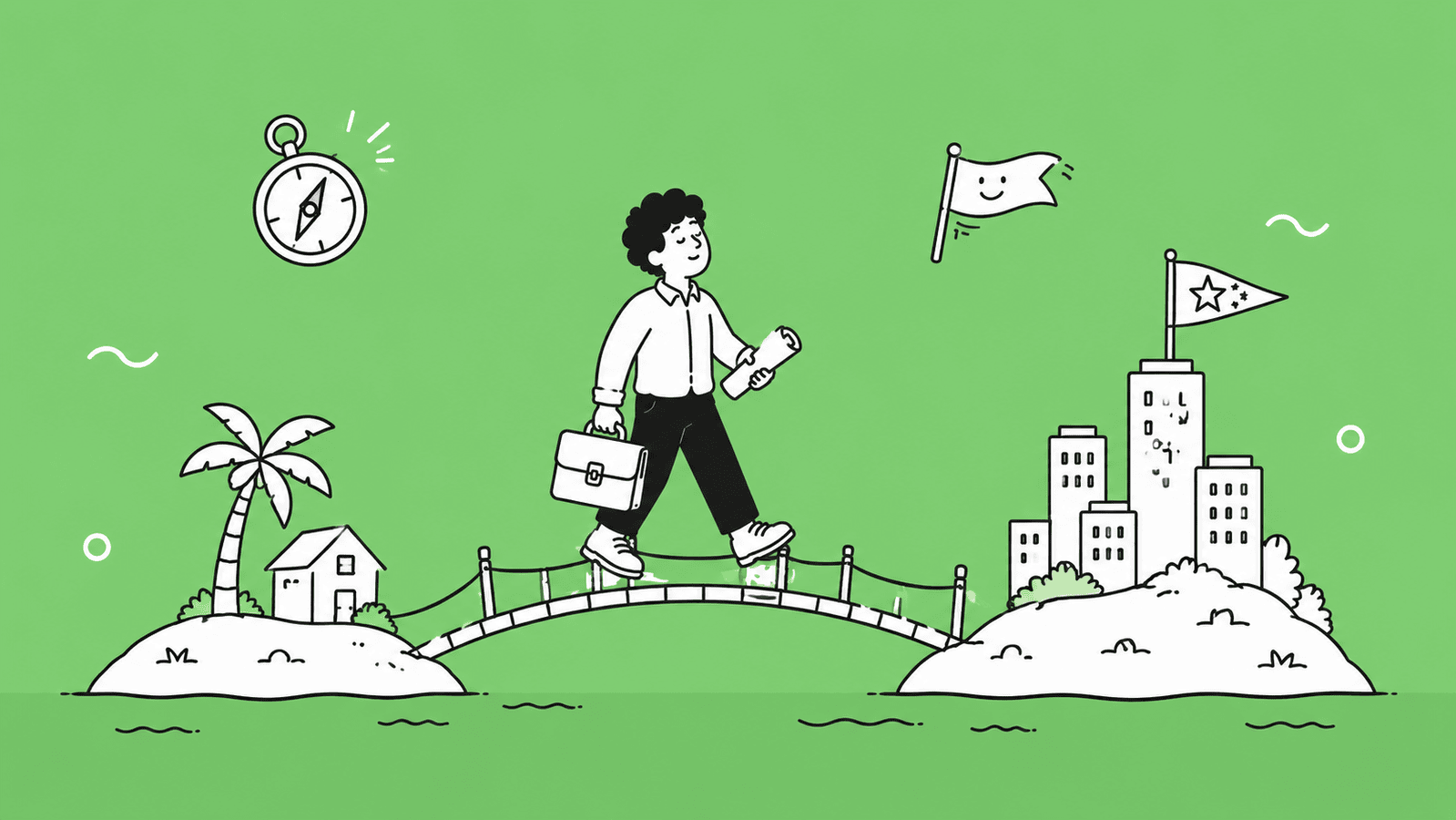 Illustration of a Sri Lankan founder using a local service as an alternative to Stripe Atlas for US LLC registration