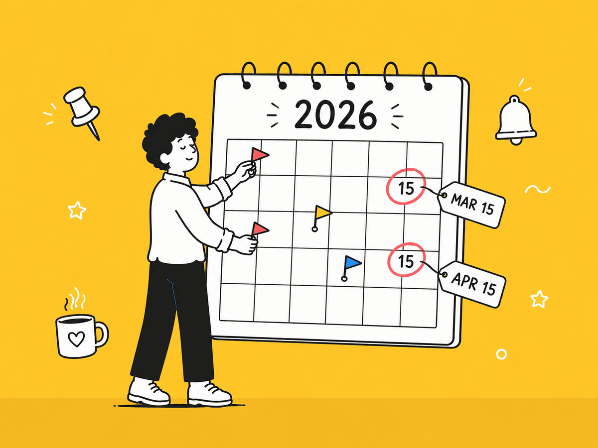 2026 US LLC compliance calendar with key IRS and state filing deadlines for Sri Lankan owners